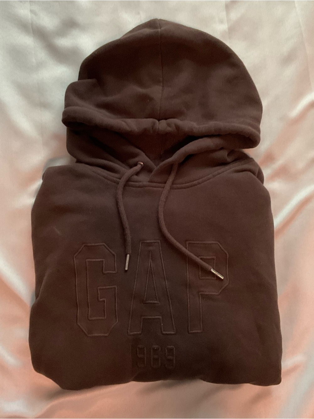 GAP Men's Hooded Sweatshirt in Chocolate Brown